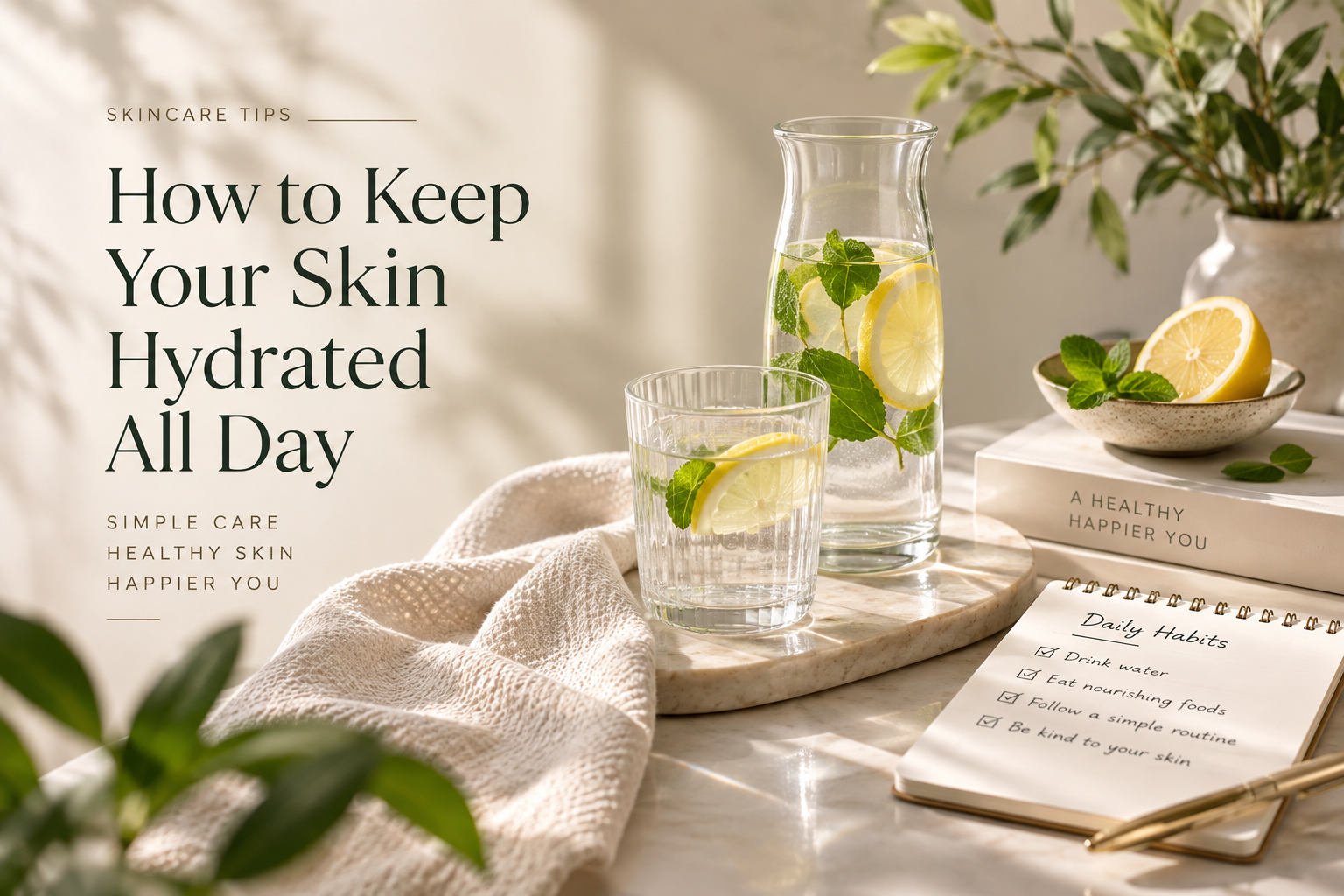 How to Keep Your Skin Hydrated All Day